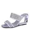 Genuine Leather High Heels New Summer Fashion Women Mules Wedge Shoes