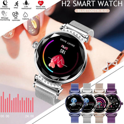 Women Smart Watch Android Bluetooth Fitness Tracker Heart Rate Blood Pressure