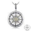 Sun Pendant Necklace Charm For Women With 925 Sterling Silver
