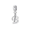 A-Z Letter Of The Alphabet With Crystal Pendan 925 Sterling Silver Jewelry For Women