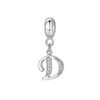 A-Z Letter Of The Alphabet With Crystal Pendan 925 Sterling Silver Jewelry For Women
