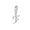 A-Z Letter Of The Alphabet With Crystal Pendan 925 Sterling Silver Jewelry For Women