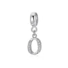 A-Z Letter Of The Alphabet With Crystal Pendan 925 Sterling Silver Jewelry For Women