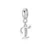 A-Z Letter Of The Alphabet With Crystal Pendan 925 Sterling Silver Jewelry For Women
