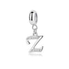 A-Z Letter Of The Alphabet With Crystal Pendan 925 Sterling Silver Jewelry For Women