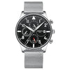 Luxury Gold Stainless Steel Sport Wrist Watch