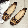New Soft Ballet Single Spring Shoes For Women With Flats Slip-On Leopard Shallow Footwear