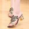 Women Square High Heels Pump sandals
