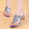 Women Square High Heels Pump sandals