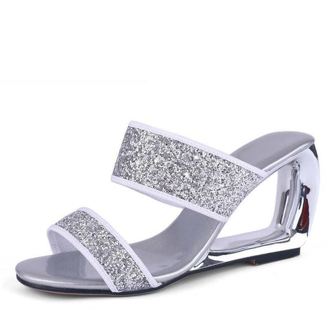 Unusual Heels High Slides Shoes For Woman