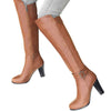 High Knee Fashion High Heels Round Boot For Women
