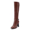 High Knee Fashion High Heels Round Boot For Women